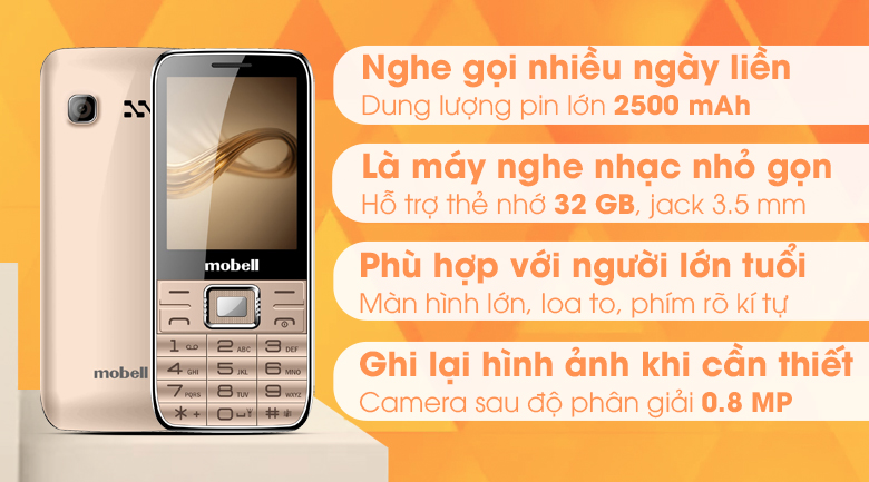 Điện thoại Mobell M529i