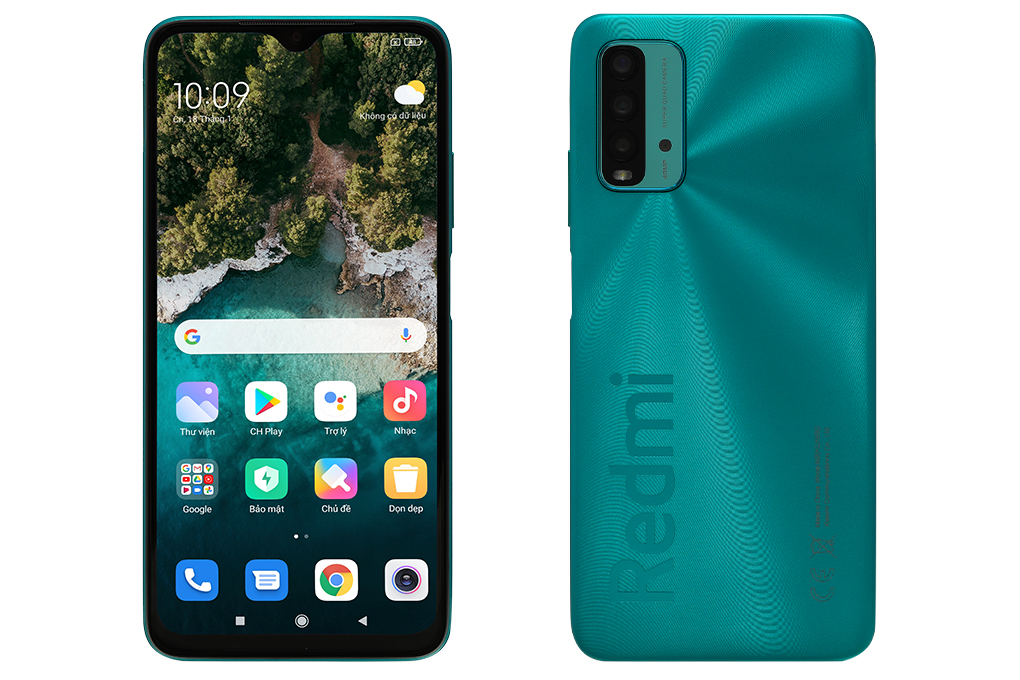 Điện thoại Xiaomi Redmi 9T (6GB/128GB) Màu Xanh lá