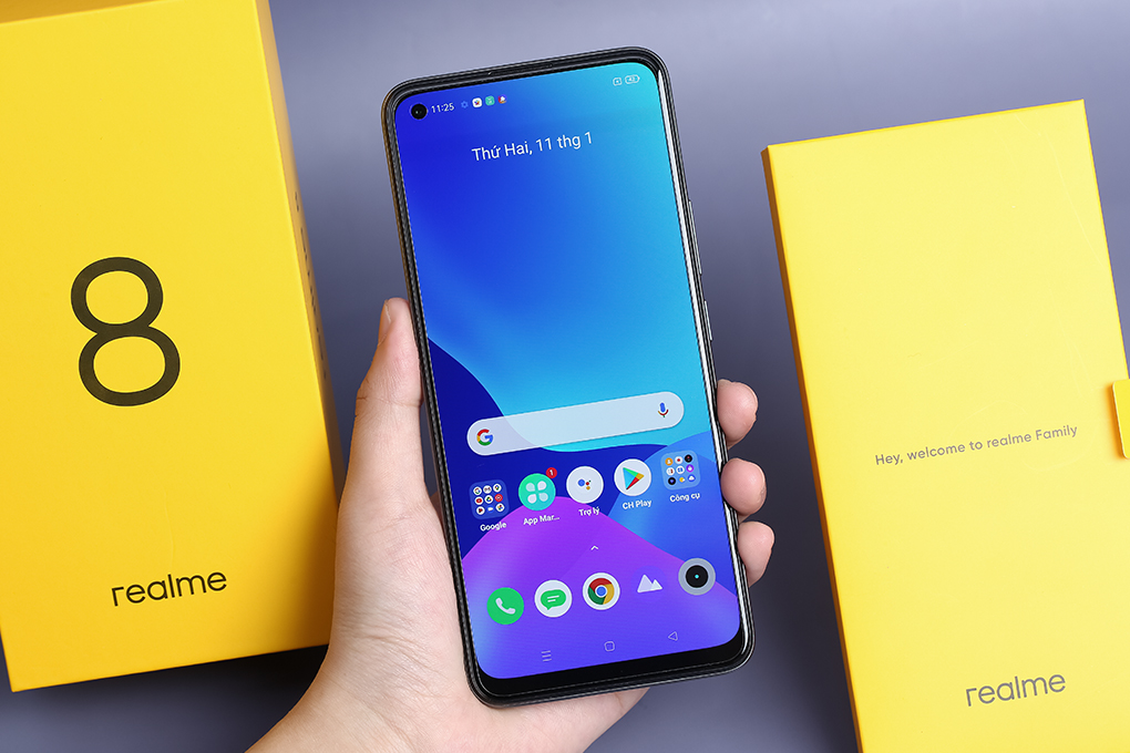 Điện thoại realme 8 Màu Đen