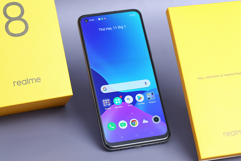 Điện thoại realme 8 Màu Đen
