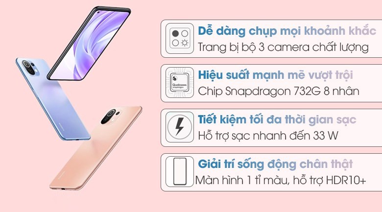 Điện thoại Xiaomi Mi 11 Lite