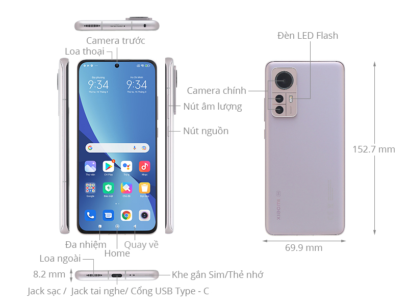 Điện thoại Xiaomi 12