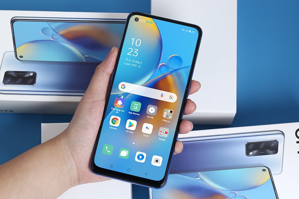 Điện thoại OPPO A74 Màu Xanh Dương