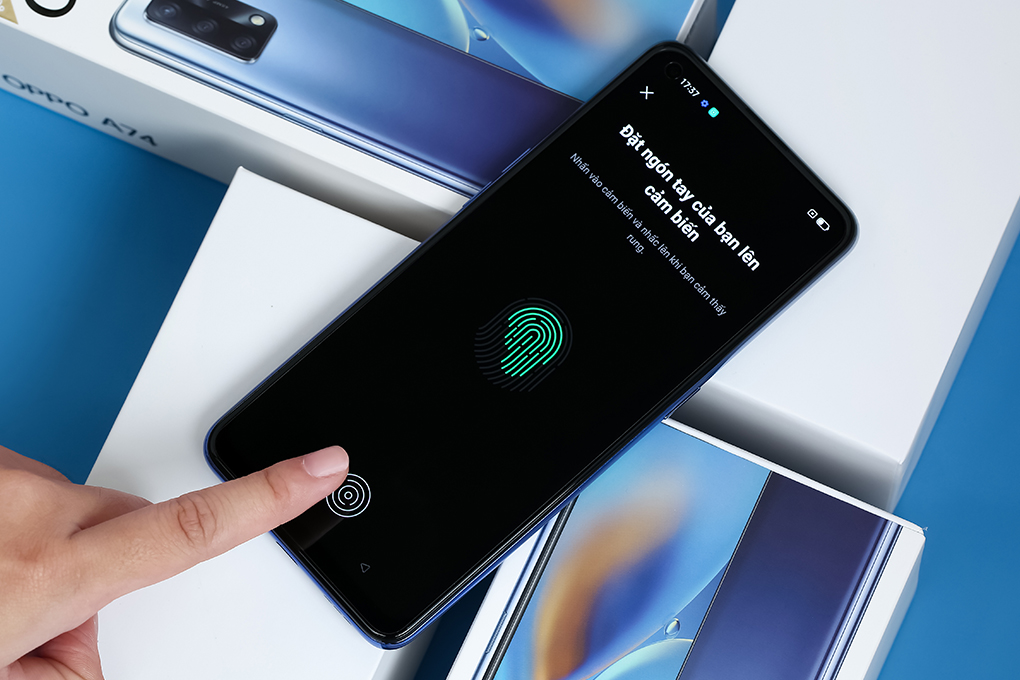 Điện thoại OPPO A74 Màu Xanh Dương