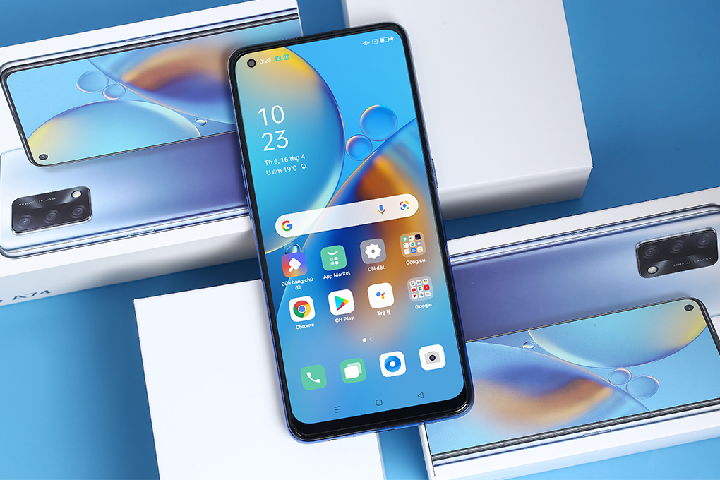 Điện thoại OPPO A74 Màu Xanh Dương