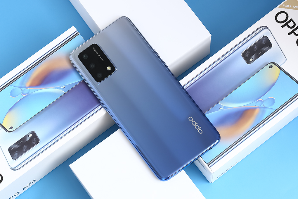 Điện thoại OPPO A74 Màu Xanh Dương