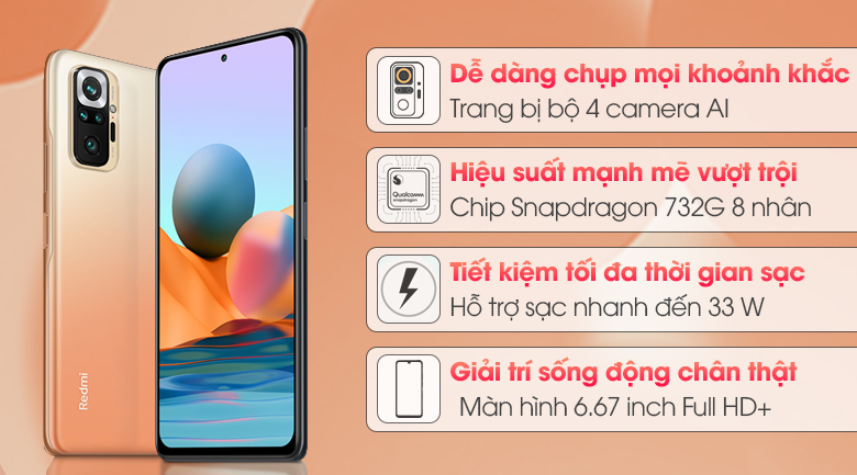 Xiaomi Redmi Note 10 Pro (6GB/128GB) - Cập nhật thông tin, hình