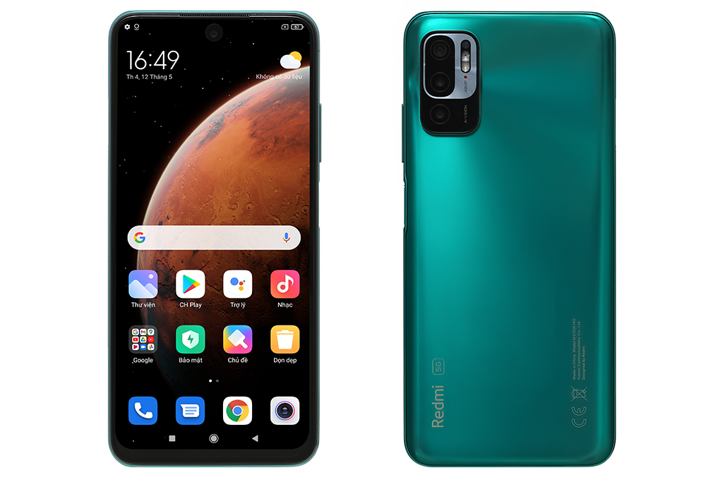 Điện thoại Xiaomi Redmi Note 10 5G 8GB Màu Xanh lá