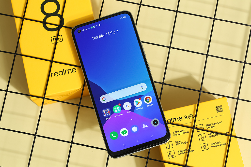 Điện thoại realme 8 Pro Màu Vàng