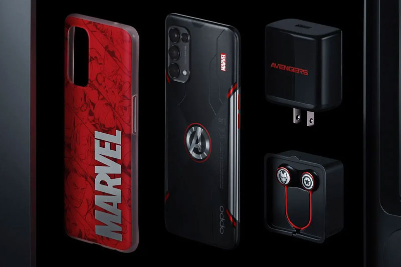 Điện thoại OPPO Reno5 Marvel | Phụ kiện đi kèm được thiết kế theo chủ đề Marvel