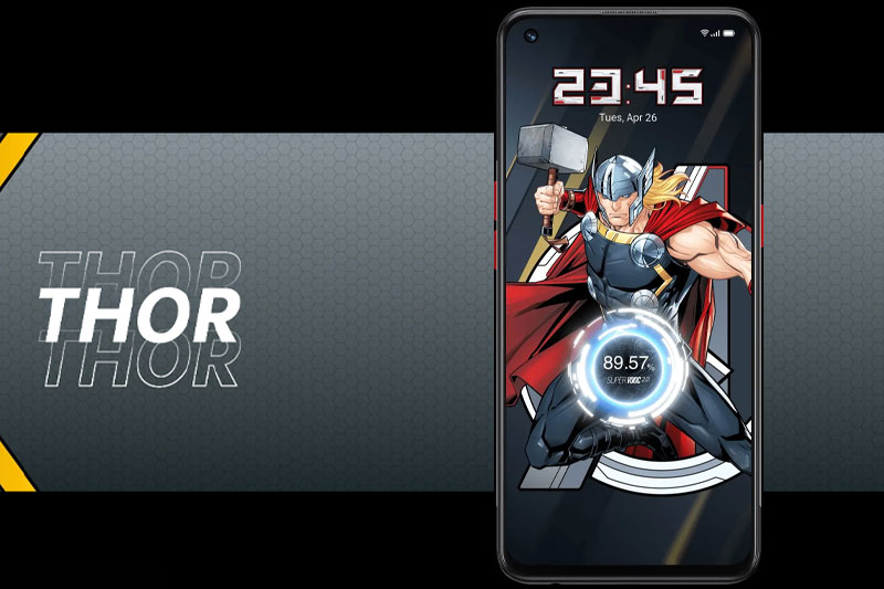 Điện thoại OPPO Reno5 Marvel | Hỗ trợ sạc nhanh 50 W