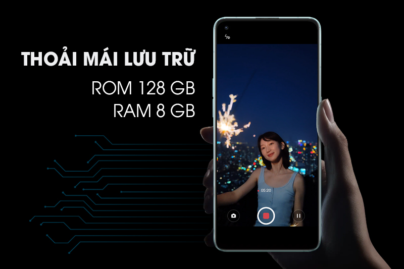 Dung lượng ROM và RAM - OPPO Reno6