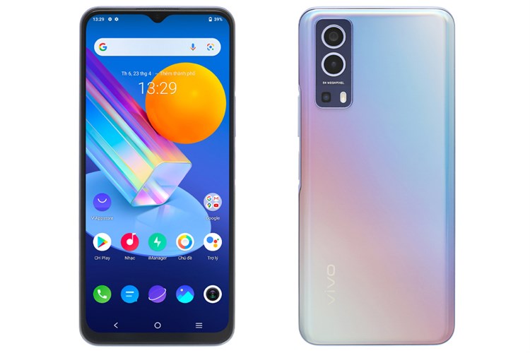 Điện thoại Vivo Y72 5G Màu Xanh hồng