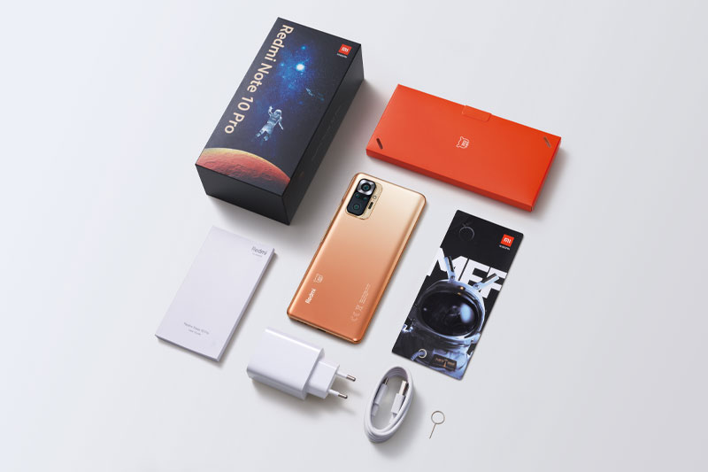 Xiaomi Redmi Note 10 Pro MFF | Thiết kế hộp đi kèm