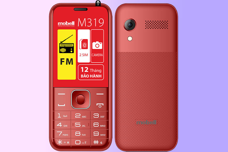 Điện thoại Mobell M319 (2021) | Nhiều tiện ích đi kèm