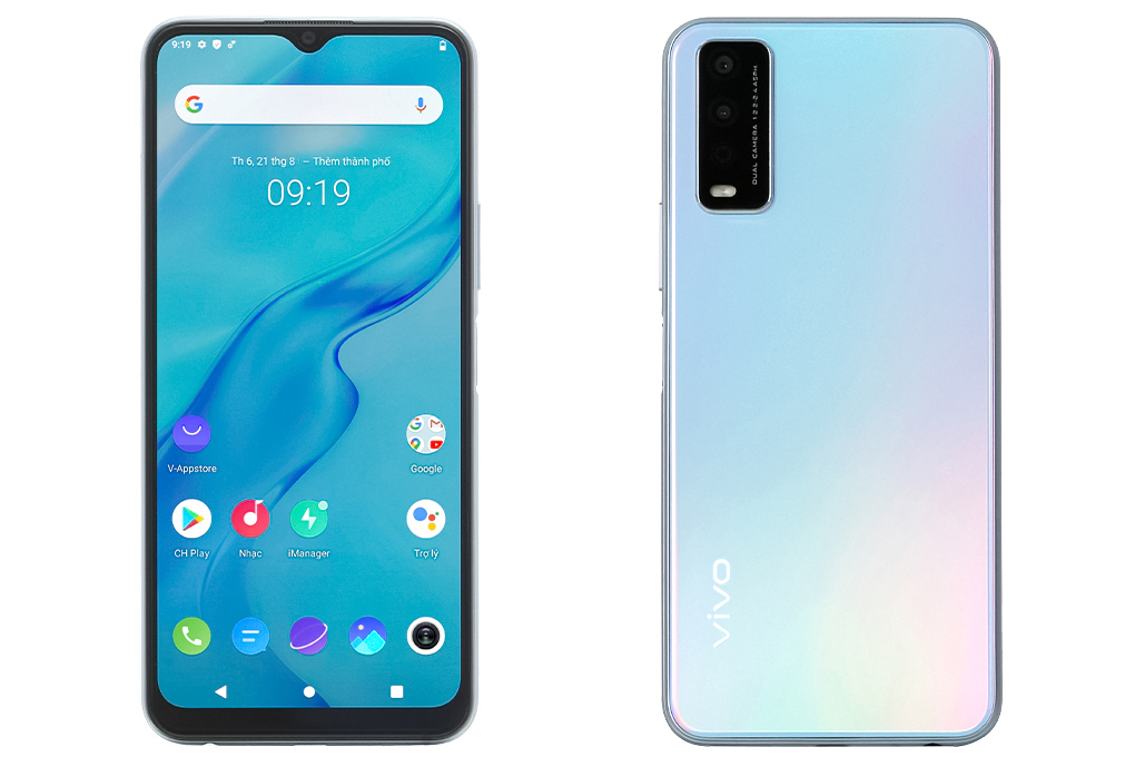 Điện thoại Vivo Y12s (2021) (3GB/32GB) Màu Xanh dương nhạt
