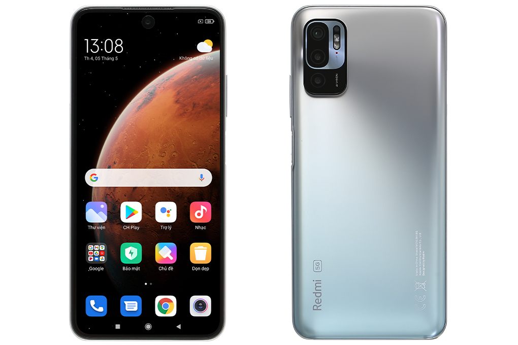 Điện thoại Xiaomi Redmi Note 10 5G 4GB Màu Bạc