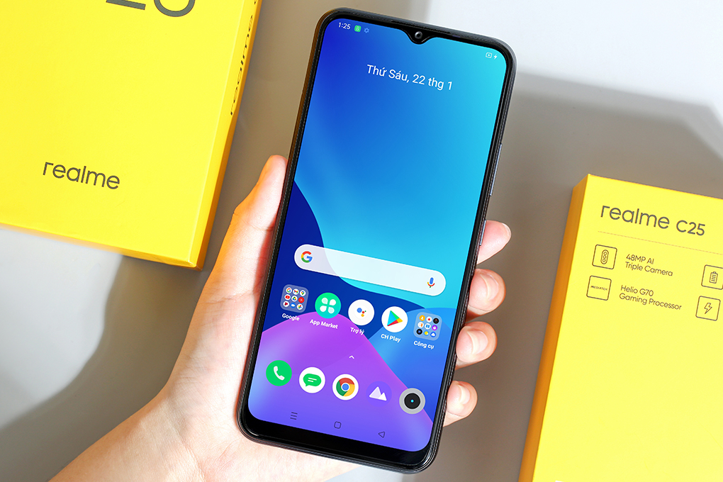Điện thoại realme C25s Màu Xám