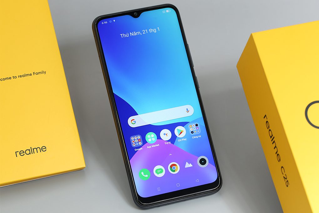 Điện thoại realme C25s Màu Xám