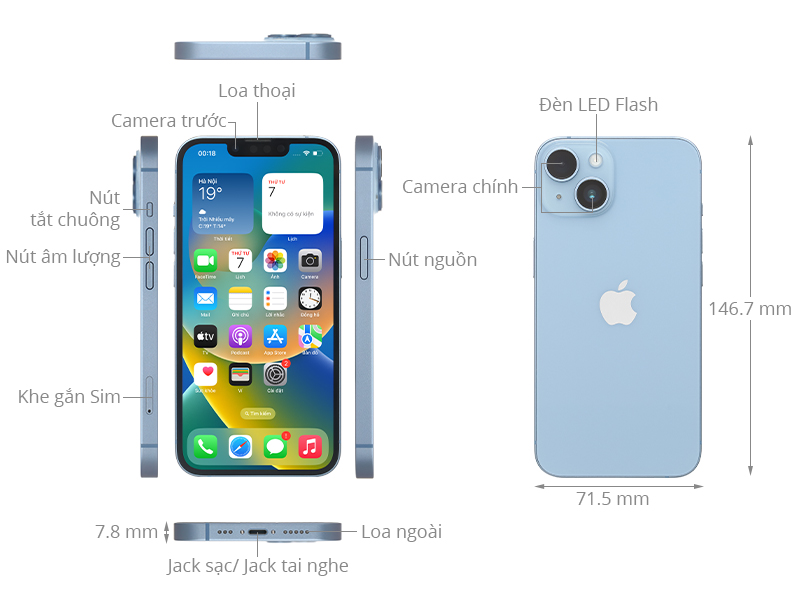 Điện thoại iPhone 14 128GB