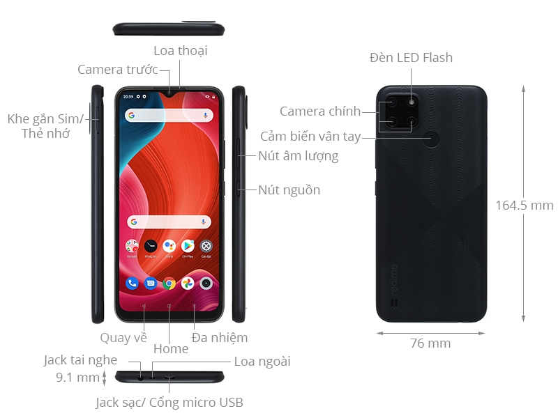 Điện thoại Realme C21Y 4GB