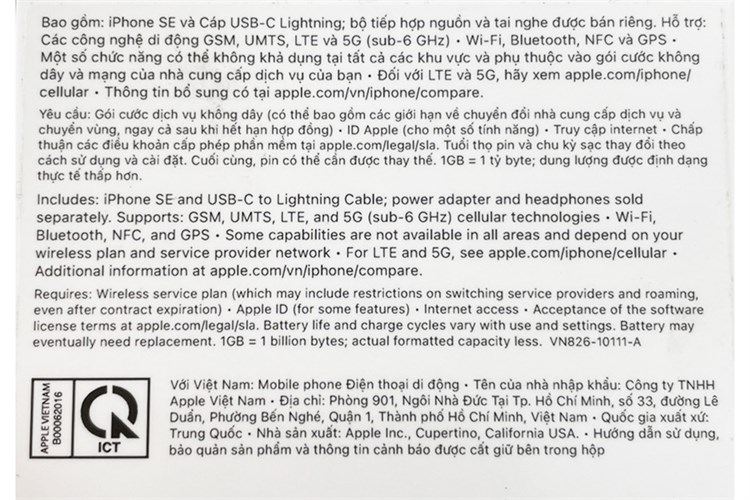 Điện thoại iPhone SE 64GB (2022) Màu Trắng