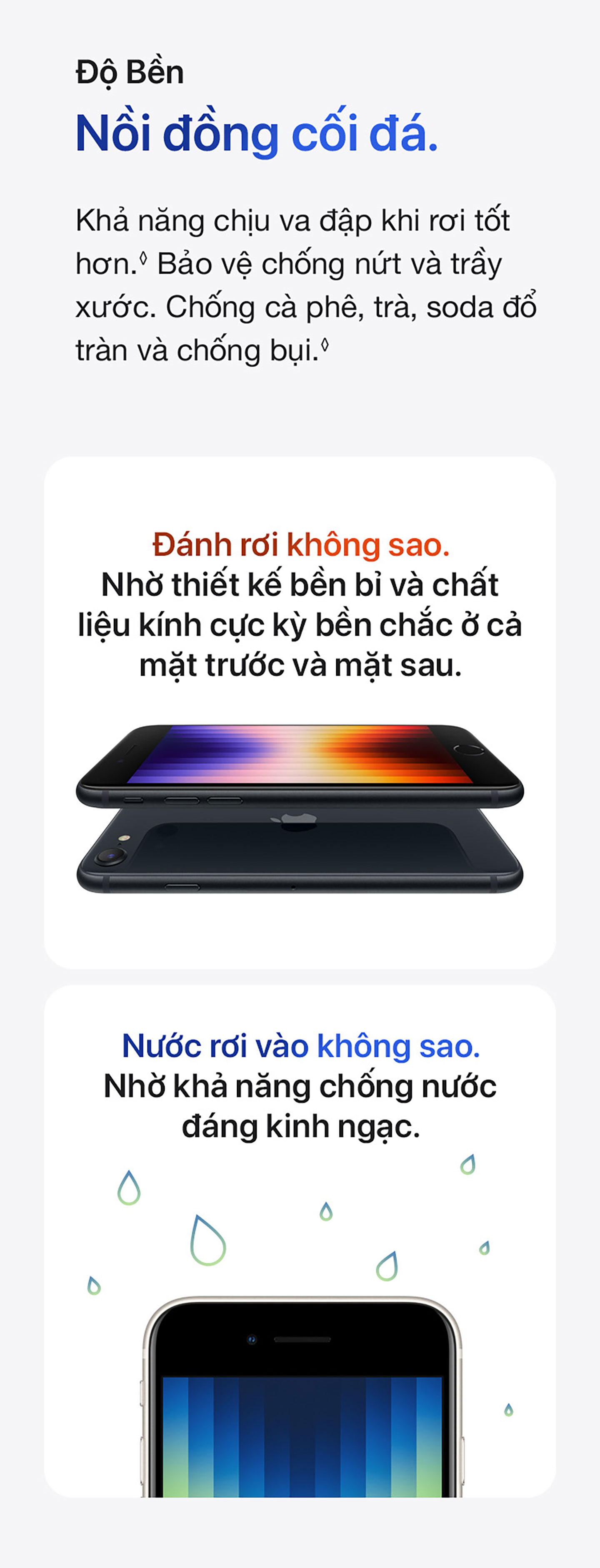 Độ bền - iPhone SE 64GB 2022