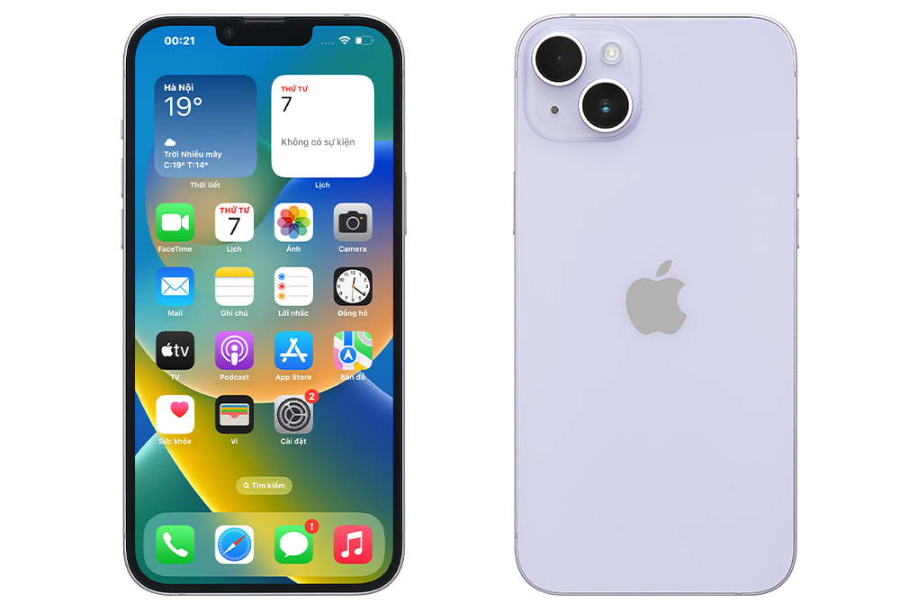 Điện thoại iPhone 14 Plus 128GB Màu Tím nhạt