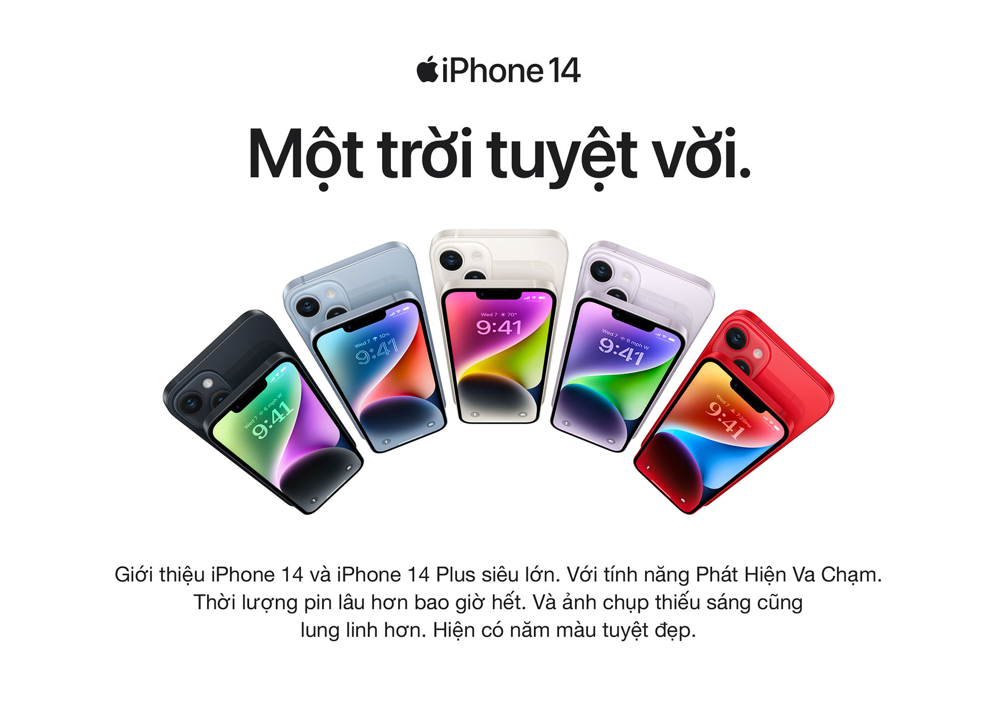 iPhone 14 Plus Màu sắc