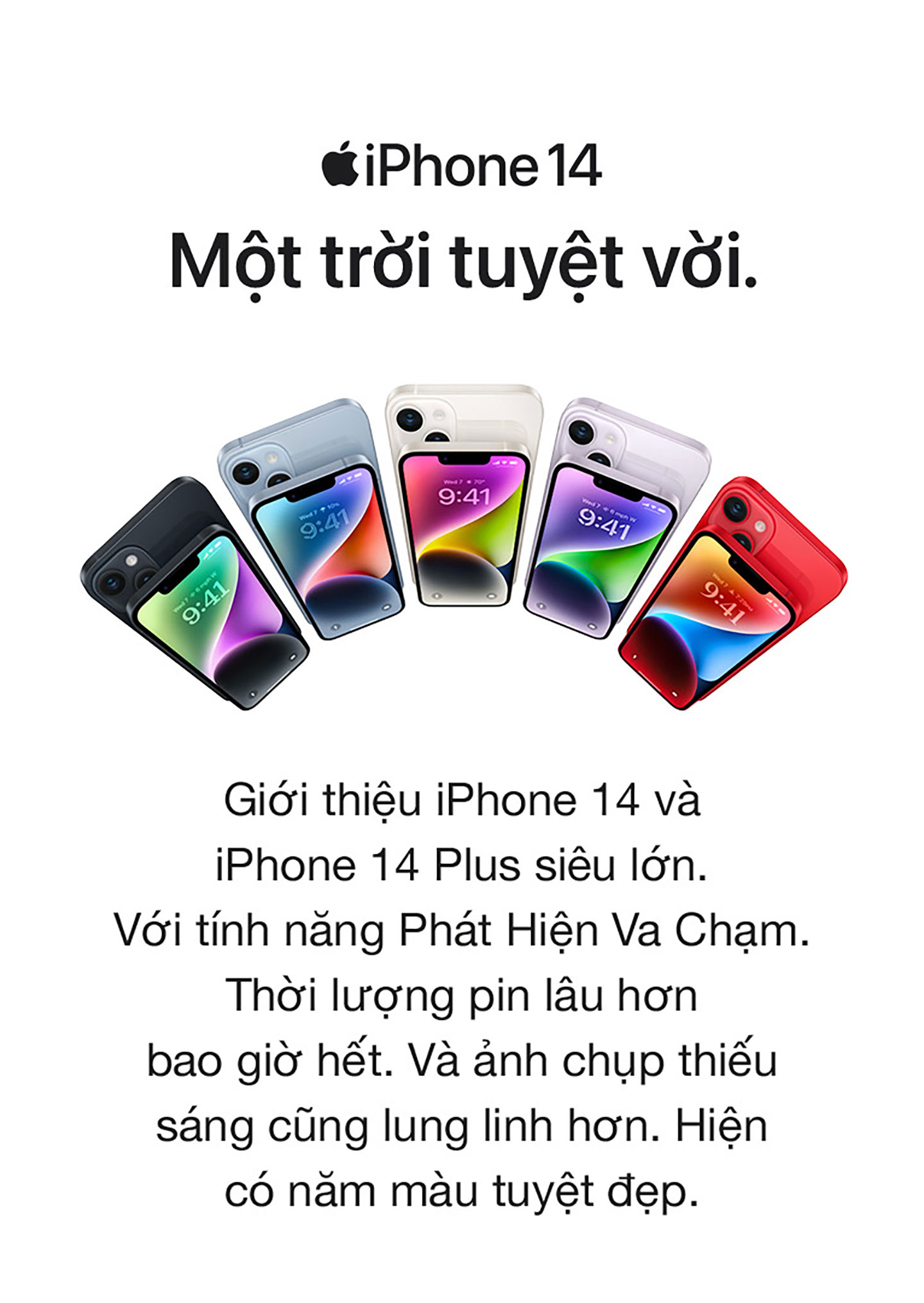 iPhone 14 Plus Màu sắc