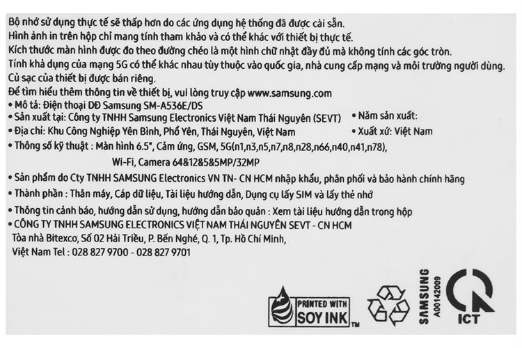 Điện thoại Samsung Galaxy A53 5G 128GB