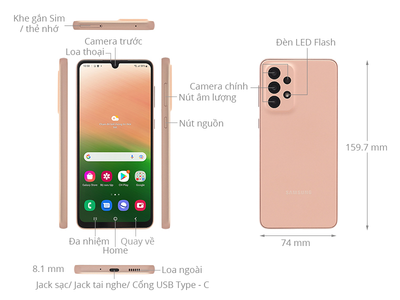 Samsung Galaxy A33 5G: Sắm ngay Samsung Galaxy A33 5G và trải nghiệm tốc độ 5G cực nhanh. Với màn hình lớn, camera chất lượng cao và thiết kế đẹp mắt, đây là chiếc điện thoại hoàn hảo cho những người yêu công nghệ và muốn sử dụng đa nhiệm. Sẵn sàng trải nghiệm hiệu suất mạnh mẽ và độ bền tốt nhất.