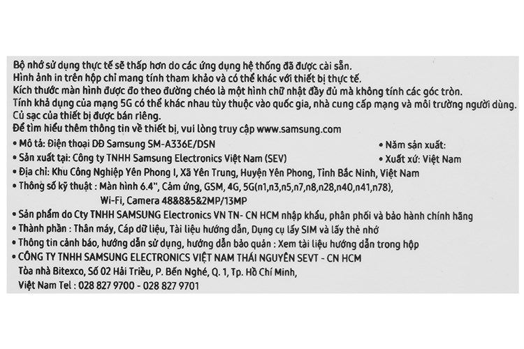 Điện thoại Samsung Galaxy A33 5G