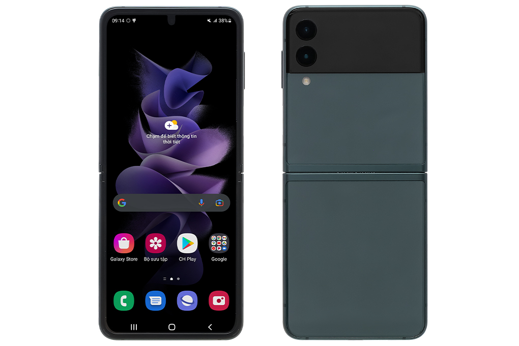 Điện thoại Samsung Galaxy Z Flip3 5G 256GB Màu Xanh lá đậm
