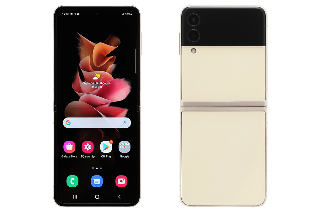 Điện thoại Samsung Galaxy Z Flip3 5G 256GB Màu Kem