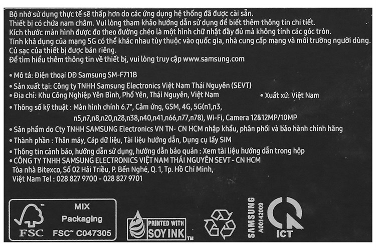 Điện thoại Samsung Galaxy Z Flip3 5G 256GB Màu Kem