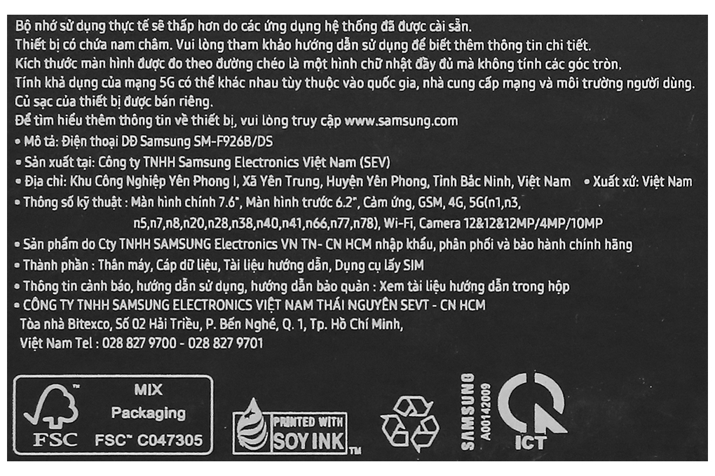 Điện thoại Samsung Galaxy Z Fold3 5G 512GB Màu Xanh rêu