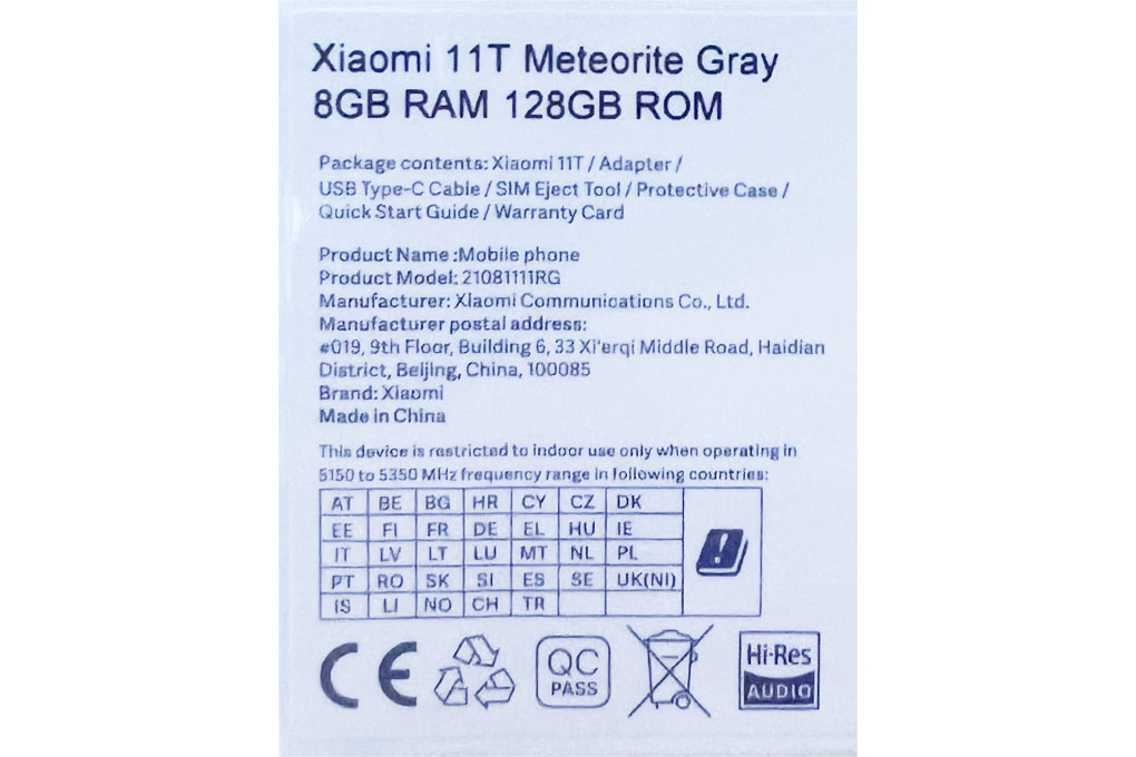 Xiaomi 11T 5G 128GB - 38