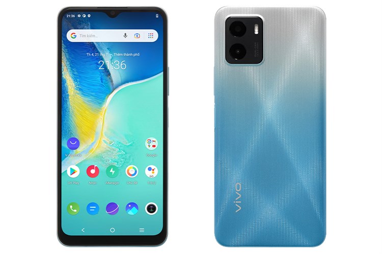 Điện thoại Vivo Y15s Màu Trắng - Xanh