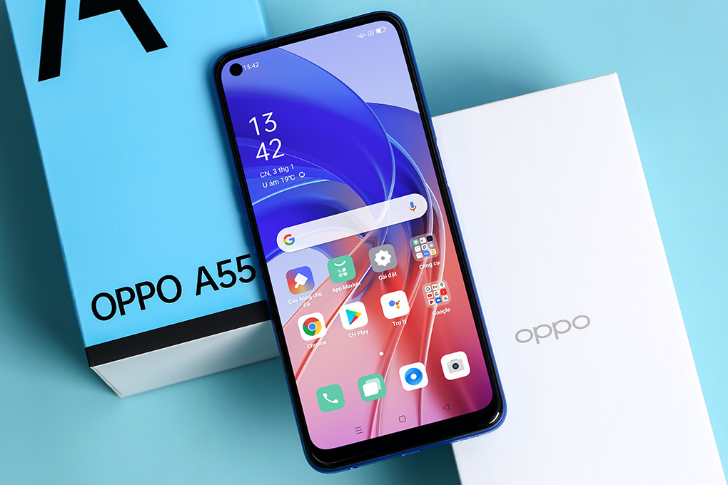 Điện thoại OPPO A55 Màu Xanh Dương