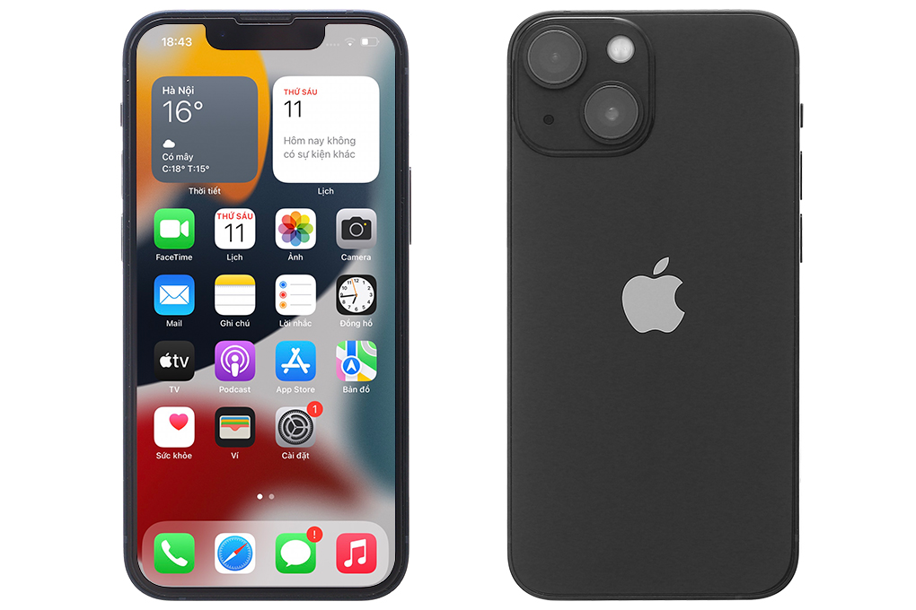 Điện thoại iPhone 13 256GB Màu Đen