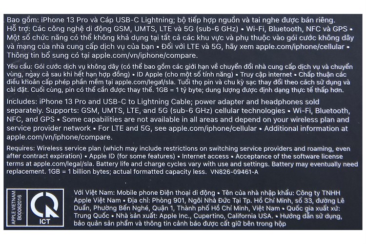 Điện thoại iPhone 13 Pro 256GB Màu Xanh lá