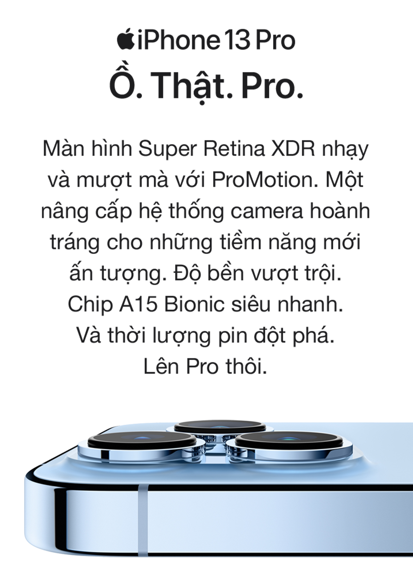 iPhone 13 Pro Tính Năng & Thông Số Kỹ Thuật