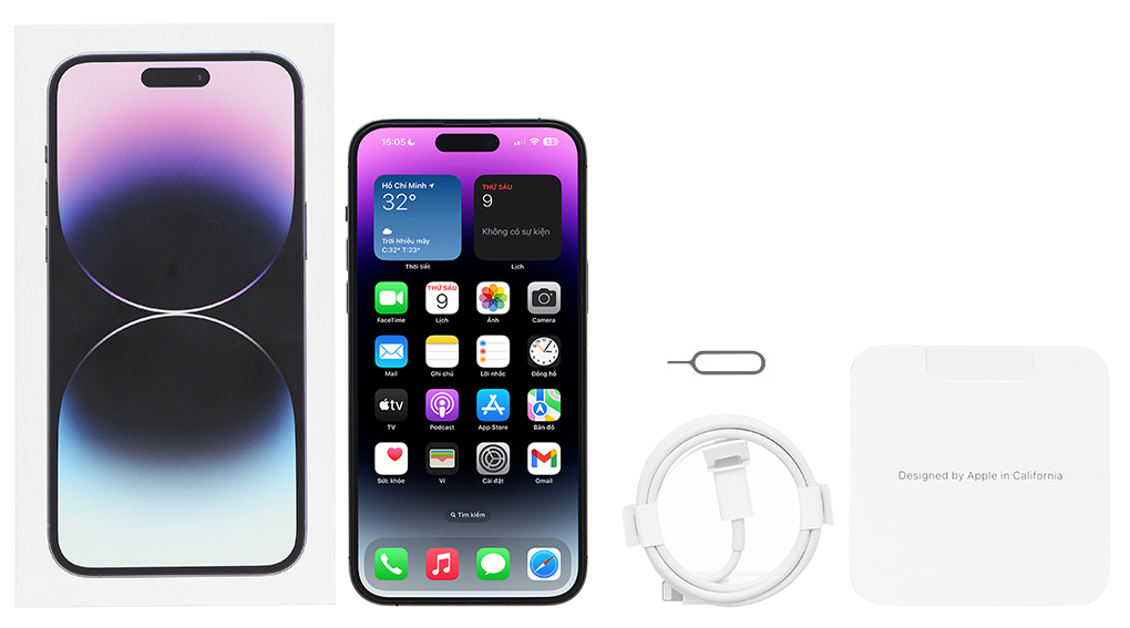 Bộ sản phẩm gồm: Hộp, Sách hướng dẫn, Cây lấy sim, Cáp Lightning - Type C