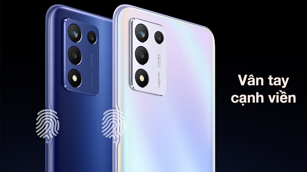 Realme Q3s - Bảo mật vân tay cạnh viền