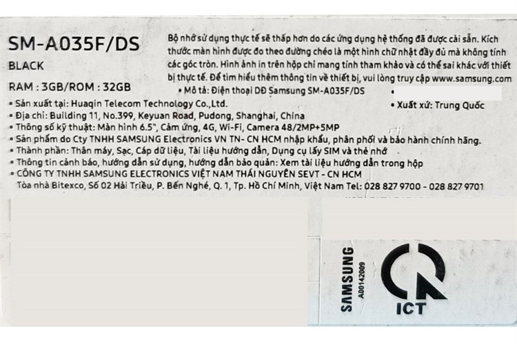 Điện thoại Samsung Galaxy A03 3GB