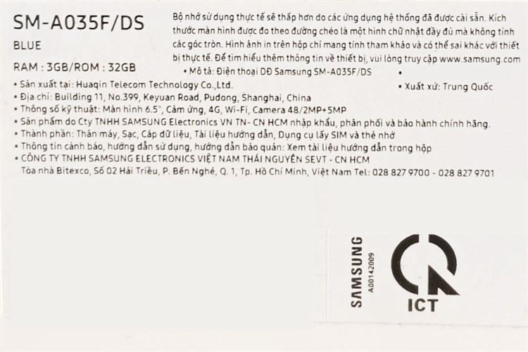 Điện thoại Samsung Galaxy A03 3GB