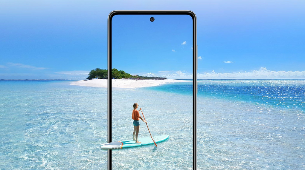 Trang bị tấm nền cao cấp Super AMOLED - Samsung Galaxy A52s 5G 256GB