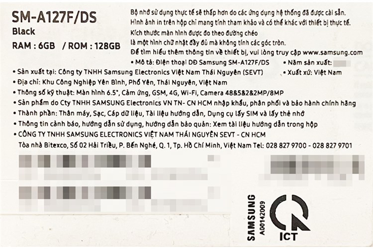 Điện thoại Samsung Galaxy A12 6GB (2021)