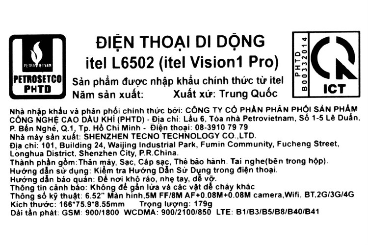 Điện thoại Itel L6502